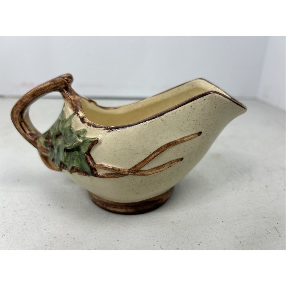 Vintage-McCoy Pottery Creamer, or Gravy Boat Ivy Pattern